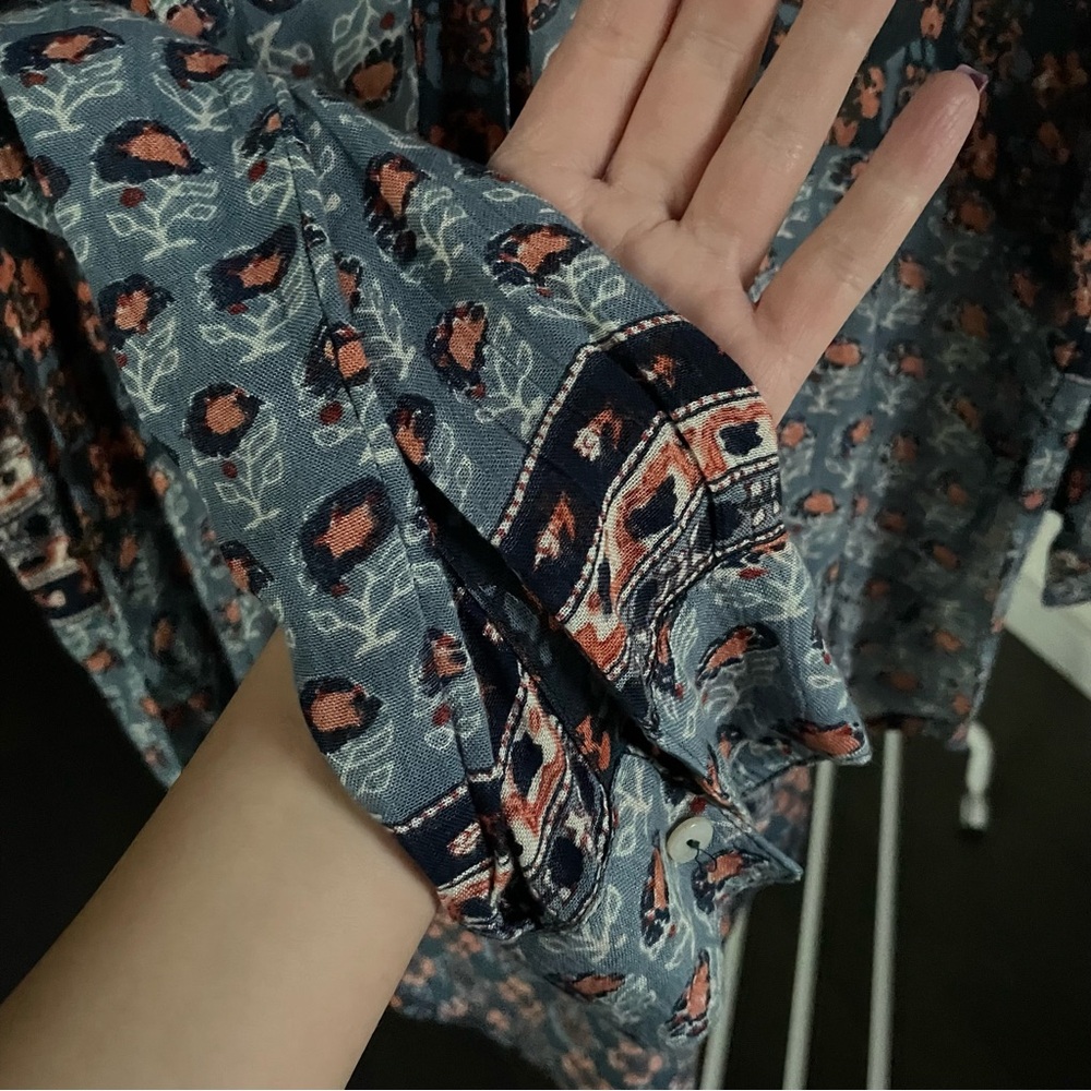 Free People Patterned Button Top - image 5